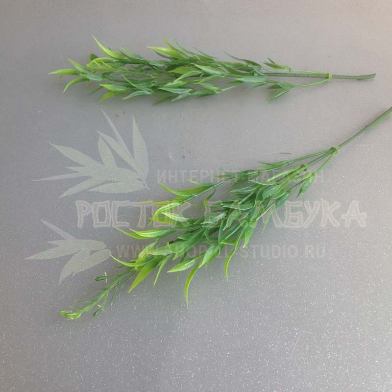 Трава с острыми листочками (куст 38 см, ветка 25см) Светло-зеленый / зеленый №6836.2
