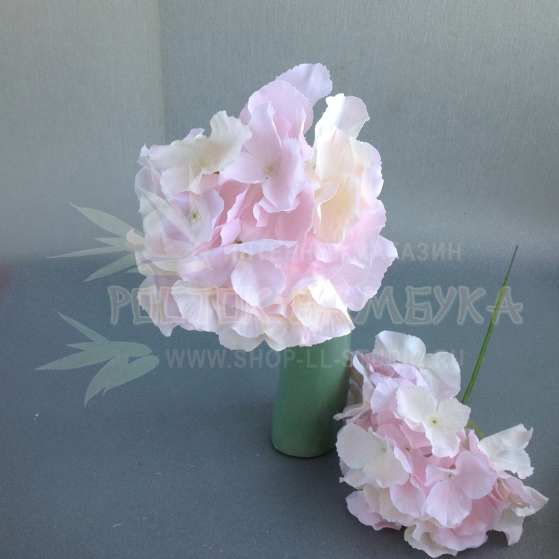 Цветок гортензии (диаметр 15 см) Бледно-Розовый №6585.2