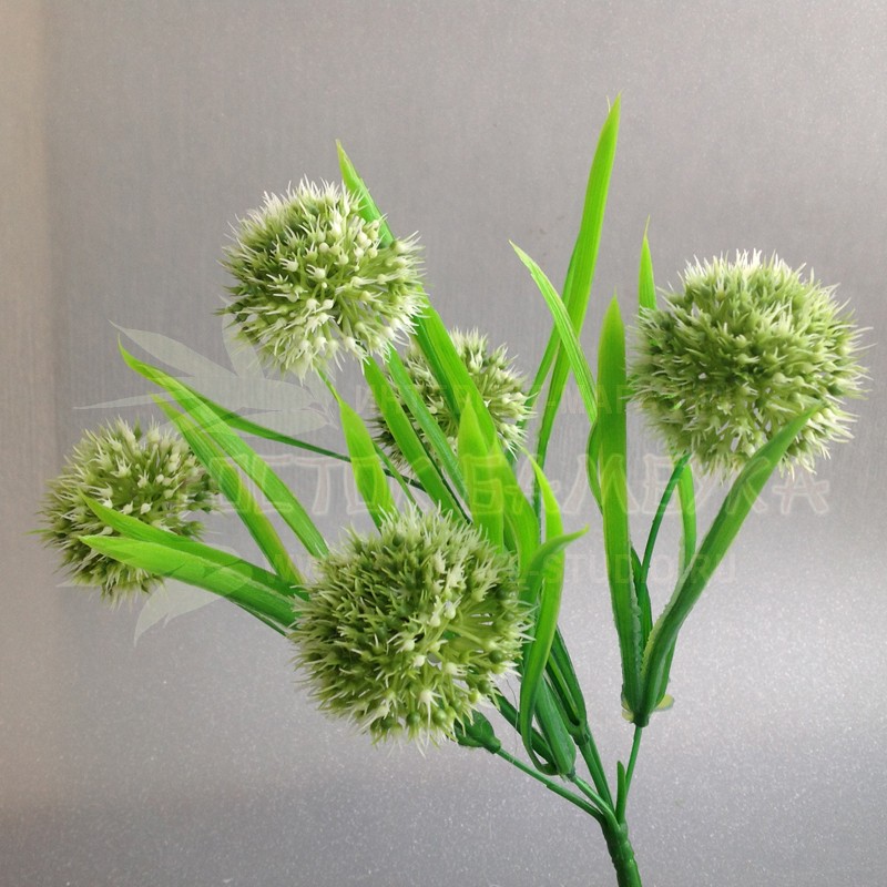 Цветок лука в букете Белый/зеленый №2164.2
