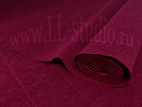 Флористическая креп-бумага (гофра) №588 темно-вишневая