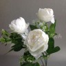 Роза пионовидная 26 см Белый  №2175.5