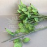 Стебель розы с двумя веточками и листьями (0,9х45 см) №4088