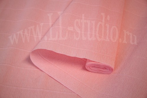 Флористическая креп-бумага (гофра) 140 г/м №948 светло-розовая