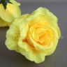 Роза (голова)  10 см Желтый №2225.1