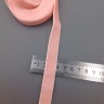 Лента бархатная (лента для рукоделия / тесьма) 15 мм Цвет персиковый №2521.3