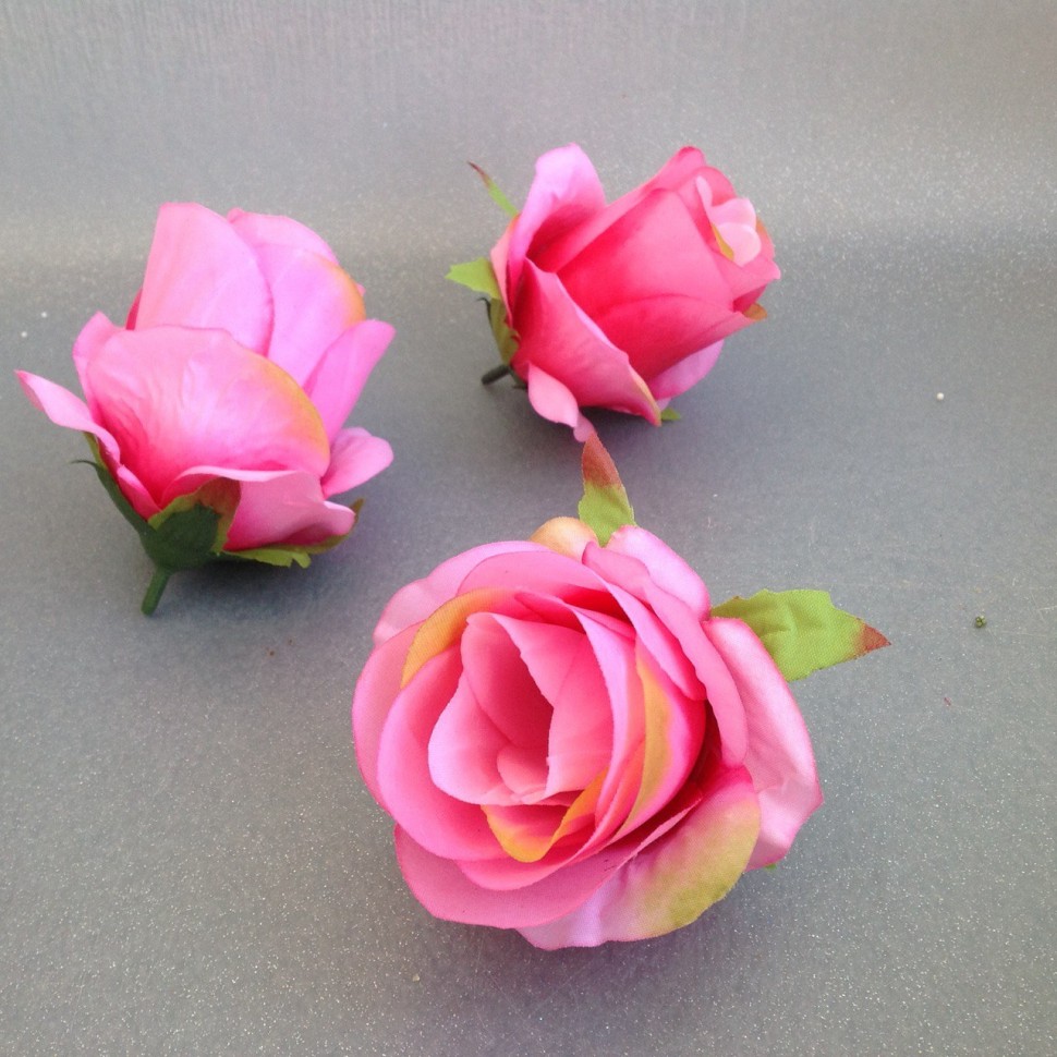 Роза (голова)  8 см Розовый №2225.21