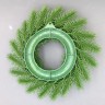 Новогодний венок из искусственной ели 25 см Зеленый №1192