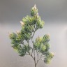 Бонсай хвойный заснеженный ветка Зеленый/светло-зеленый 41х17 см №6469.2