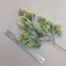 Бонсай хвойный заснеженный ветка Зеленый/светло-зеленый 41х17 см №6469.2