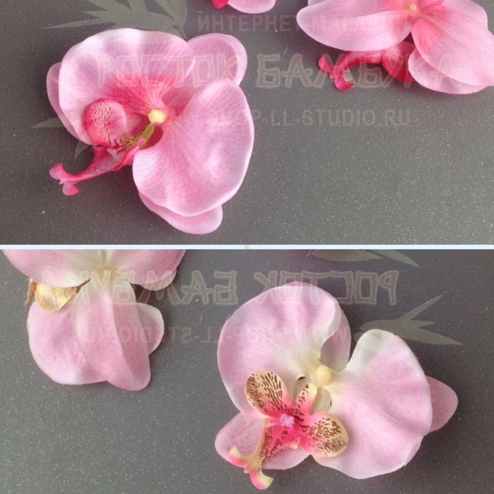 Орхидея цветок 10 см №6534