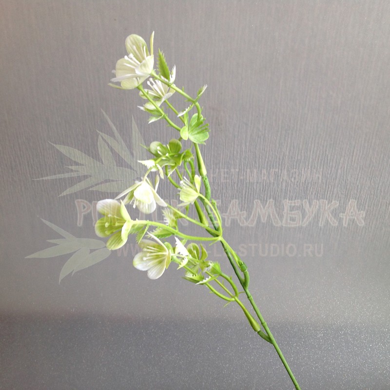 Цветы на ветке Белый №2188.1
