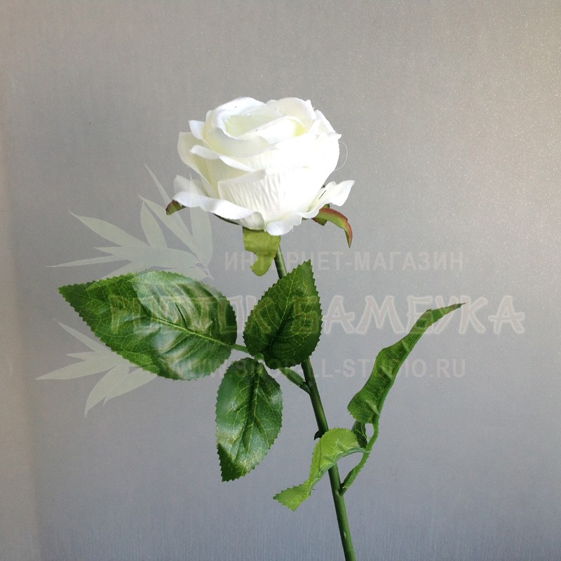 Роза 49 см Белый №2273.1