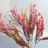 Цветок полевой с травинками 25см Розовый дымчатый №6779.3