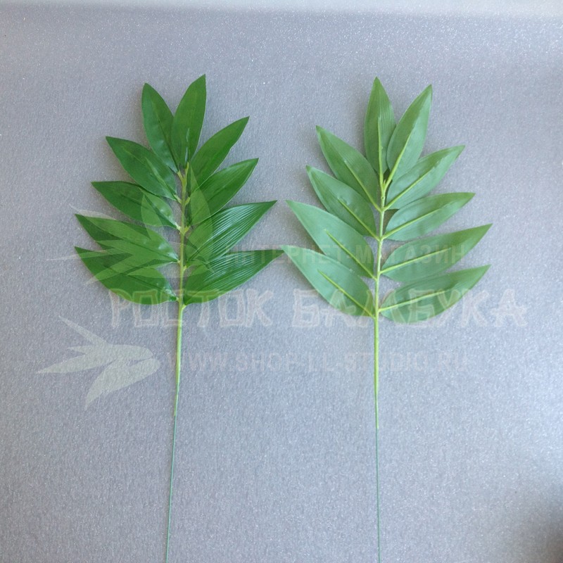 Лист бамбука 35 см Зеленый №3586