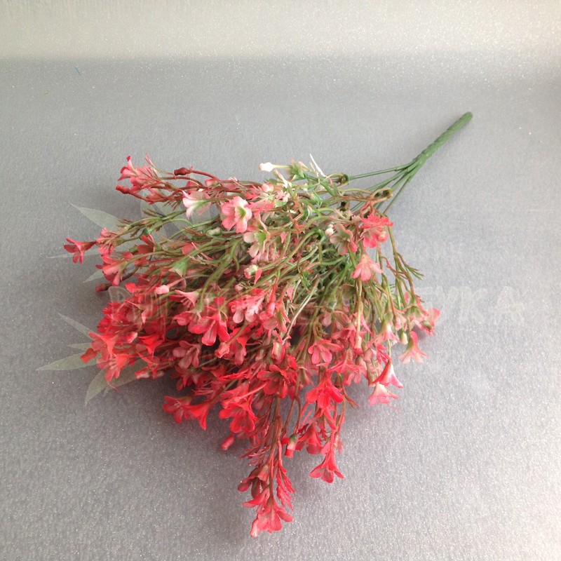 Первоцветы в букете Кораллово-красный №2200