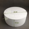Диск (заготовка) из пенопласта толщина 10см, диаметр 10-30 см №6192