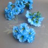 Цветок герани (диаметр 12 см) Ярко-голубой №2199.1 