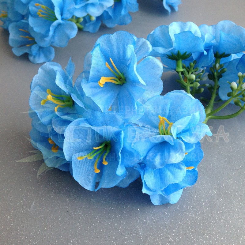 Цветок герани (диаметр 12 см) Ярко-голубой №2199.1 