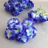 Цветок герани (диаметр 12 см) Фиолетово-синий/белый №2199.4