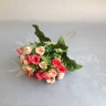 Роза спрей (букет 28 см (5 веток)) Малиновый/светло-розовый №2274.4