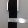 Лента бархатная (лента для рукоделия / тесьма) 50 мм Цвет черный №1166.5