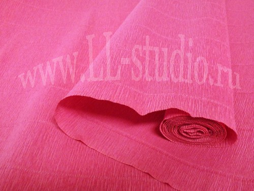 Флористическая креп-бумага (гофра) №550 розовая