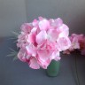 Цветок гортензии (диаметр 15 см) Бело-розовый №6585.1